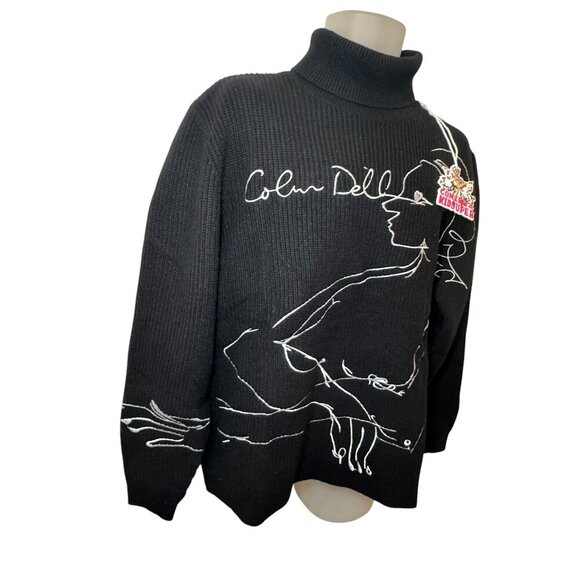 KIDSUPER Studios Black Colm Dillane Doodle Sweater 2023 NWT Men's size L - Picture 4 of 10